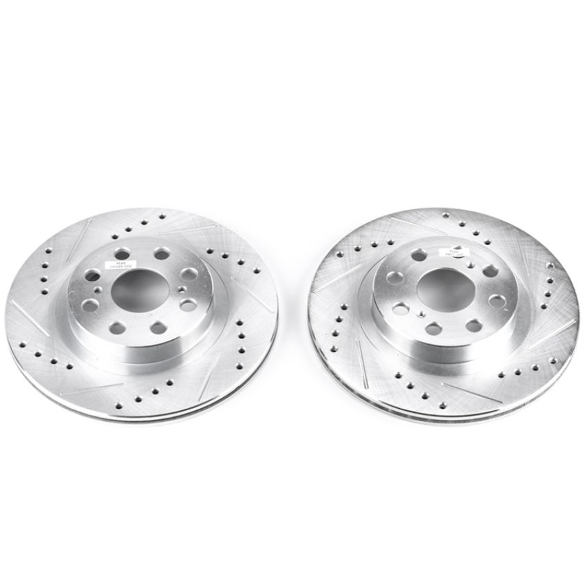 PowerStop JBR936XPR PowerStop Evolution Performance Drilled, Slotted & Plated Brake Rotor Pair