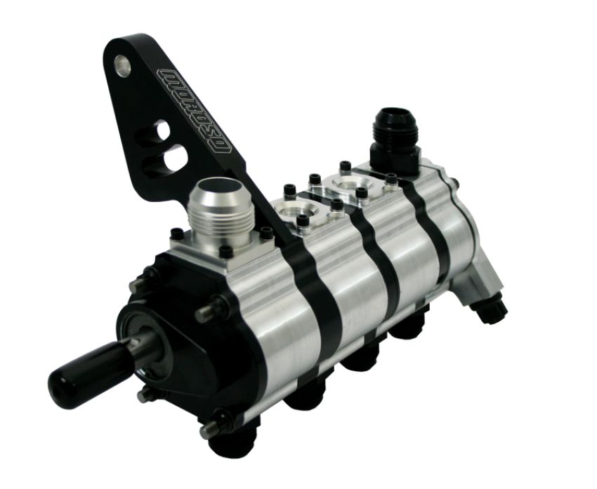 Moroso 22444 T3 Series Dragster 4 Stage Dry Sump Oil Pump - Tri-Lobe - Left Side - 1.200 Pressure