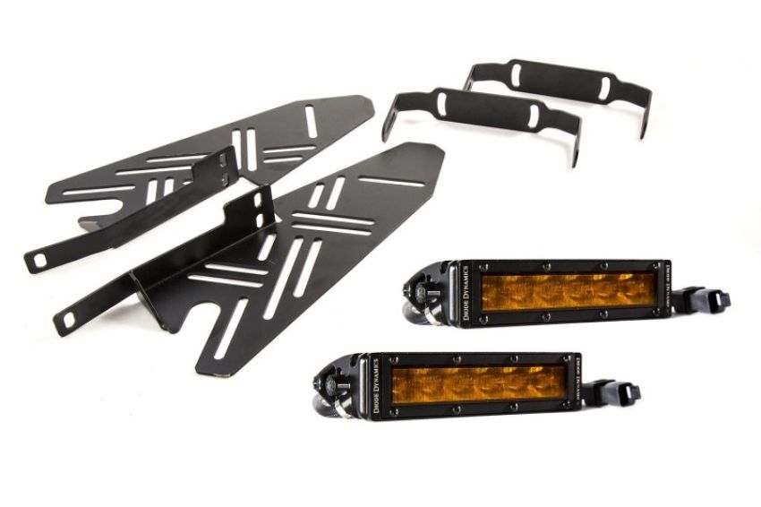 Diode Dynamics DD6217 17-19 Ford Raptor SS Fog Kit SS 6.0 In - Amber Wide
