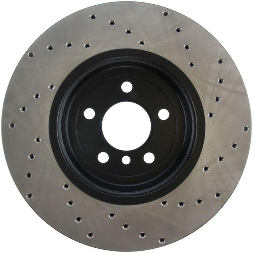 Stoptech 128.34124R 11-15 BMW 535i/535xi/ 12-15 640i Front Right Drilled Sport Brake Rotor