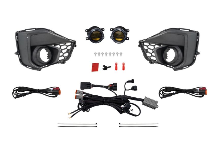 Diode Dynamics DD7969 2025 Ford Mustang GT Elite Series Add-On Fog Lamp Kit Yellow