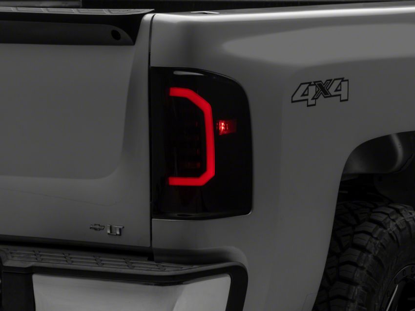 Raxiom S150366 07-14 Chevrolet Silverado 1500 Axial Series LED Tail Lights- Blk Housing (Smoked Lens)