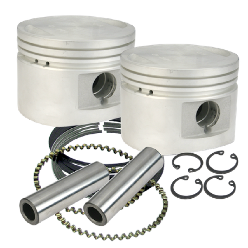 S&S Cycle 920-0015 84-99 BT w/ Stock Heads Standard 80in Cast Flat-Topped Replacement Piston Kit