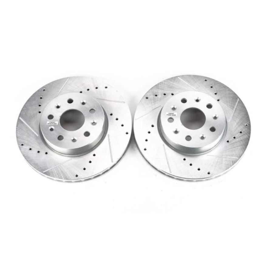 PowerStop AR82183XPR PowerStop Evolution Performance Drilled, Slotted & Plated Brake Rotor Pair