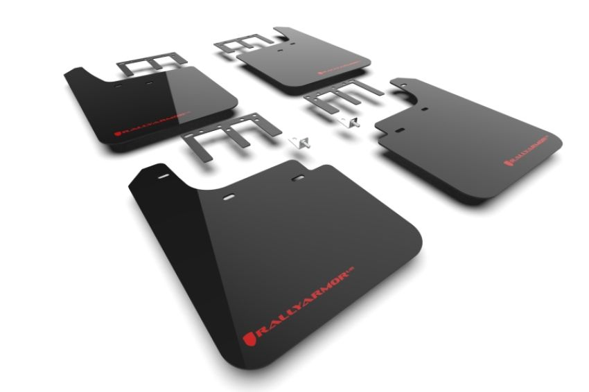 Rally Armor MF121-UR-BLK-RD Black Mud Flap/Red Logo