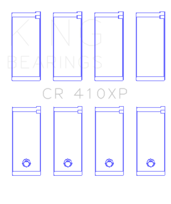 King Engine Bearings CR410XPSTDX Ford Lotus 1.5L/1.6L Ohv (Size STDX) Connecting Rod Bearing Set