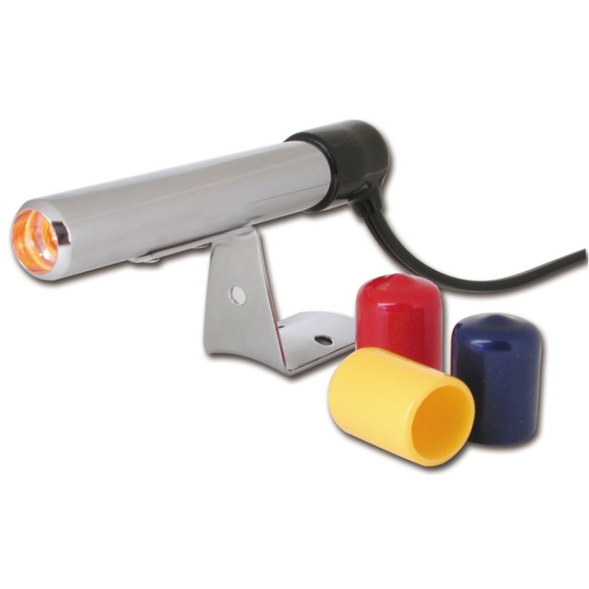 AutoMeter 5329 SHIFT LIGHT, AMBER LED, PEDESTAL, CHROME, QUICK-LITE