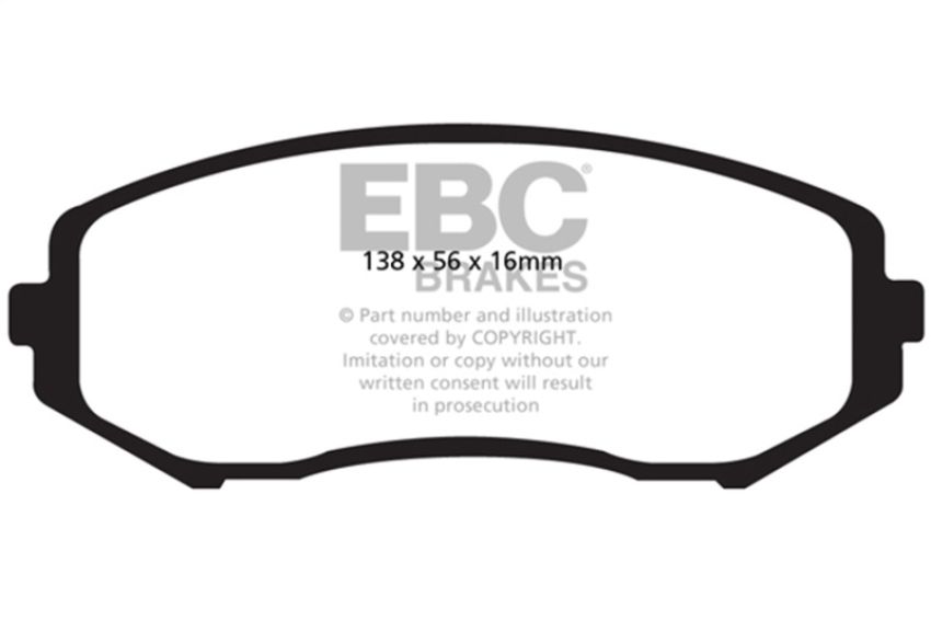 EBC Brakes DP61818 6000 Series Greenstuff Truck/SUV Brakes Disc Pads
