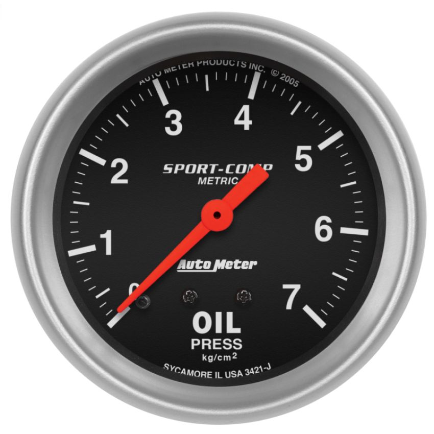AutoMeter 3421-J GAUGE, OIL PRESSURE, 2 5/8