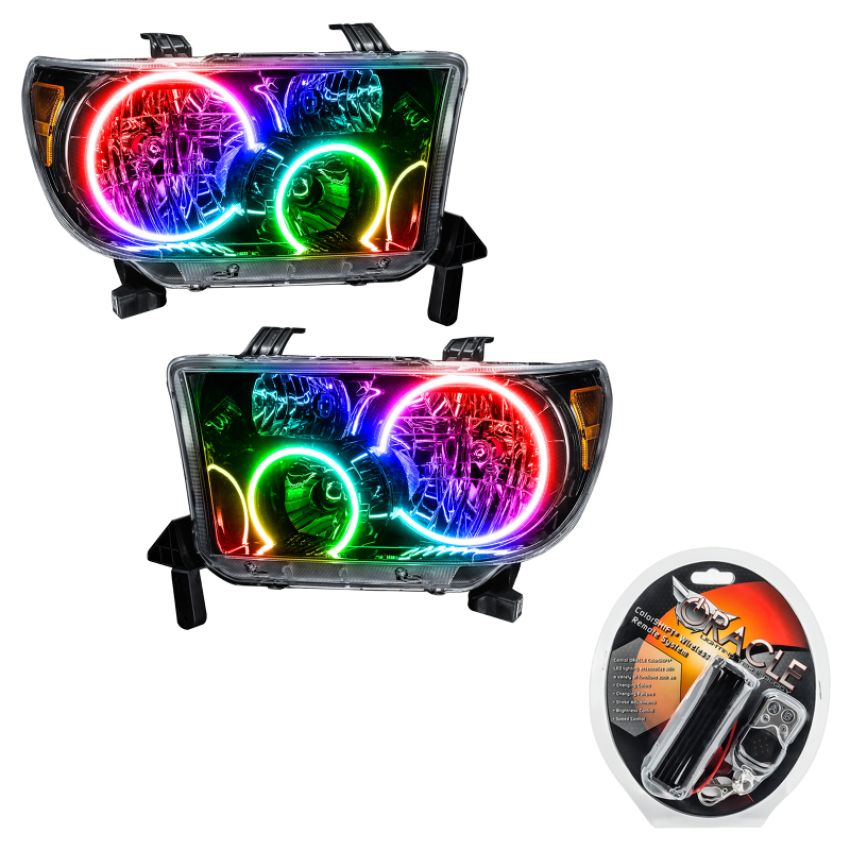 Oracle Lighting 7119-330 SMD Pre-Assembled Headlights, Black Bezel, ColorSHIFT
