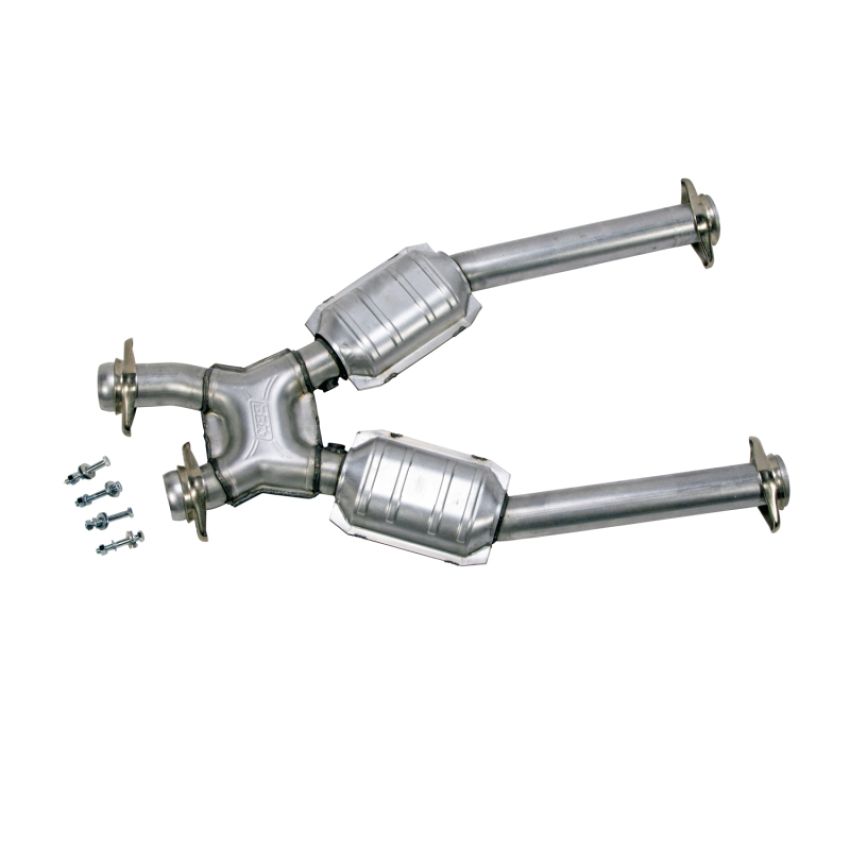 BBK Performance Parts 1638 1996-2004 MUSTANG GT 2-1/2 SHORT MID X PIPE W/CONVERTERS