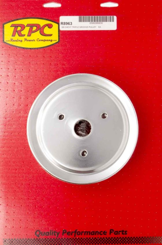 RACING POWER CO-PACKAGED RPCR8963 SBC SWP 3 Groove Crank Pulley