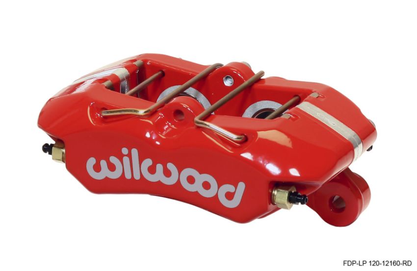 Wilwood 120-12160-RD Caliper-Dynapro Low-Profile 5.25in Mount - Red 1.12in Pistons .81in Disc