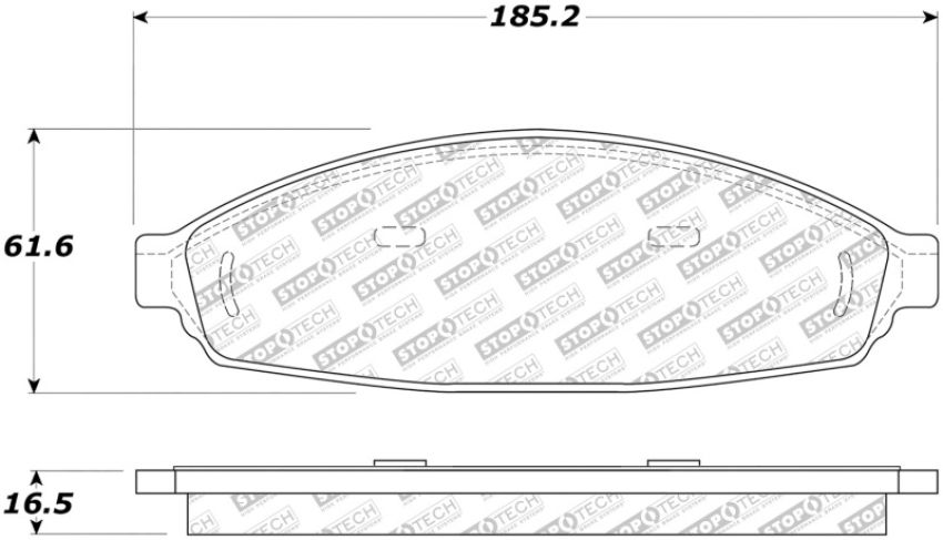 Stoptech 305.09310 Street Select Brake Pads - Front