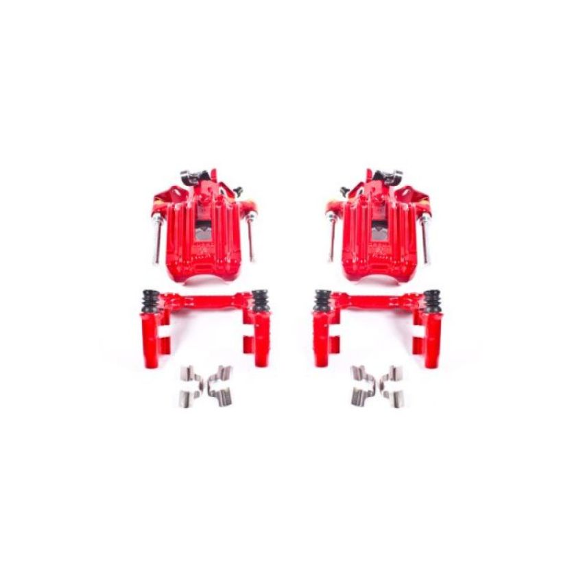 PowerStop S2574 Red Powder Coated Calipers
