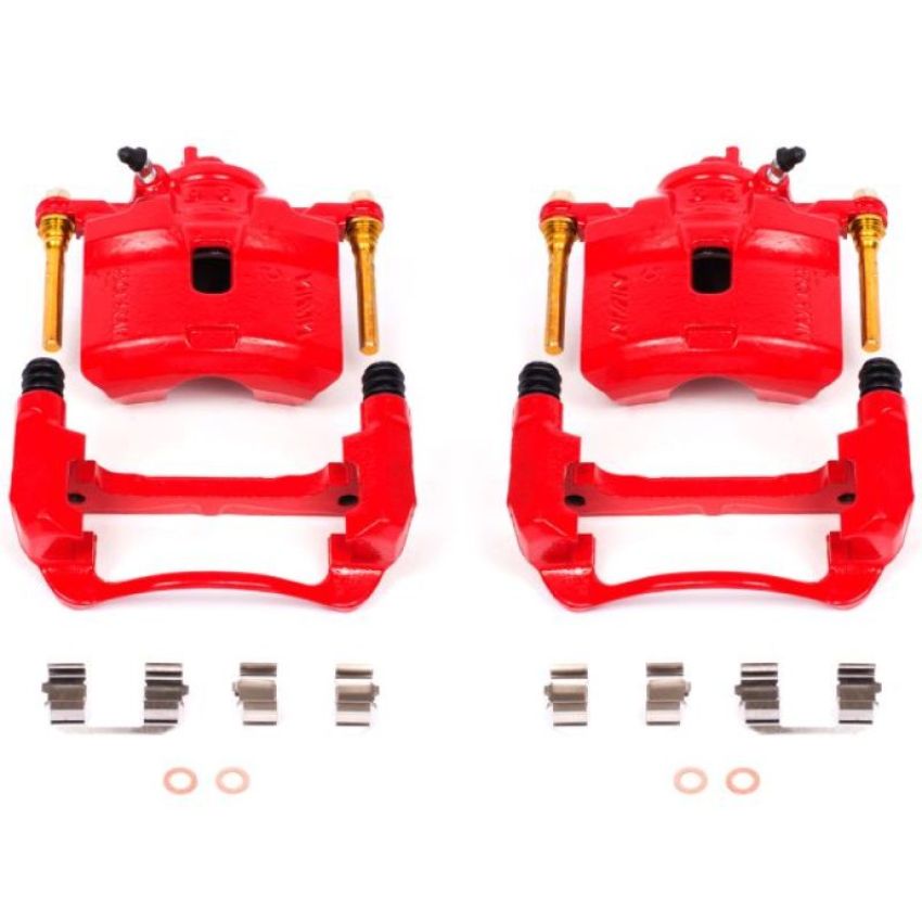 PowerStop S1598 Red Powder Coated Calipers