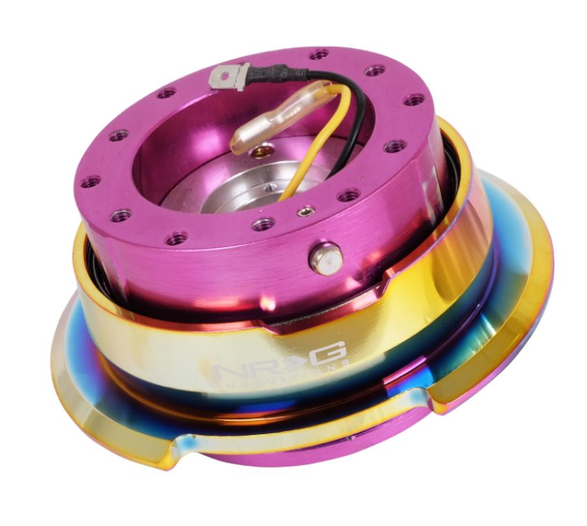 NRG SRK-280PP-MC Quick Release Gen 2.8 - Purple Body / Neochrome Ring