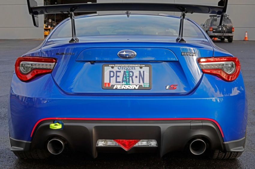 Perrin Subaru BRZ/Scion FR-S/Toyota 86 Tow Hook Kit (Rear) - Neon Yellow