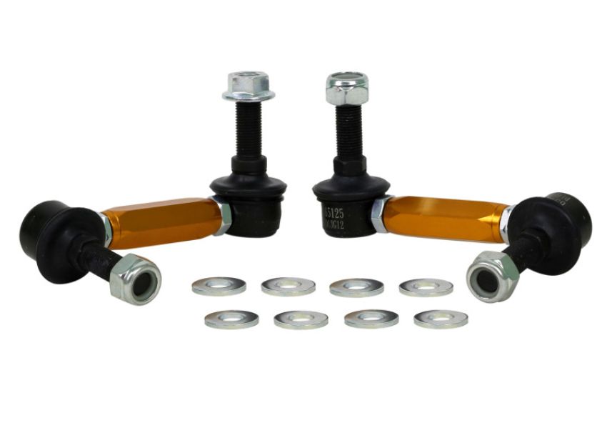 Whiteline Universal Sway Bar Link Assembly Heavy Duty Adjustable Steel Ball 115mm Size