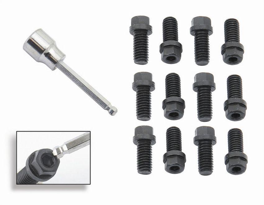 MR. GASKET MRG3420G 3/8-16 x 3/4 Header Bolt Set (12) Combo Hex & Soc