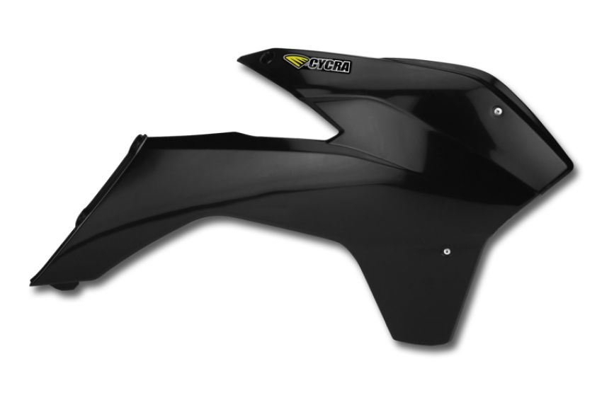 Cycra 1CYC-1899-12 13-15 KTM 125 SX Powerflow Radiator Shrouds - Black