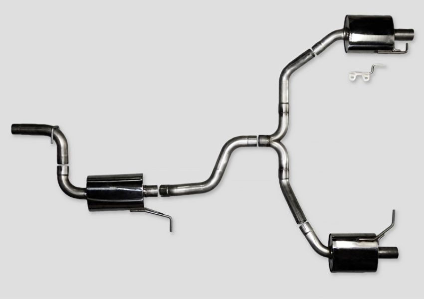 AWE Tuning 3010-33022 VW CC Touring Edition Exhaust Dual Outlet - Diamond Black Tips