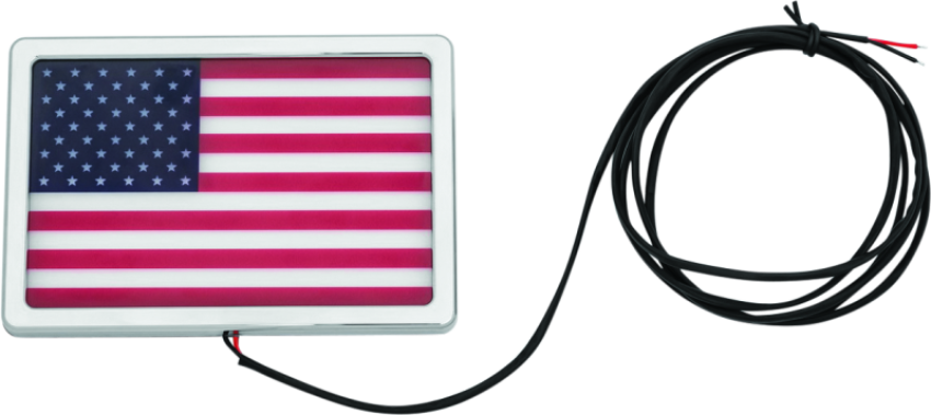 Kuryakyn 2891 Freedom Flag LED 4in X 6in Chrome
