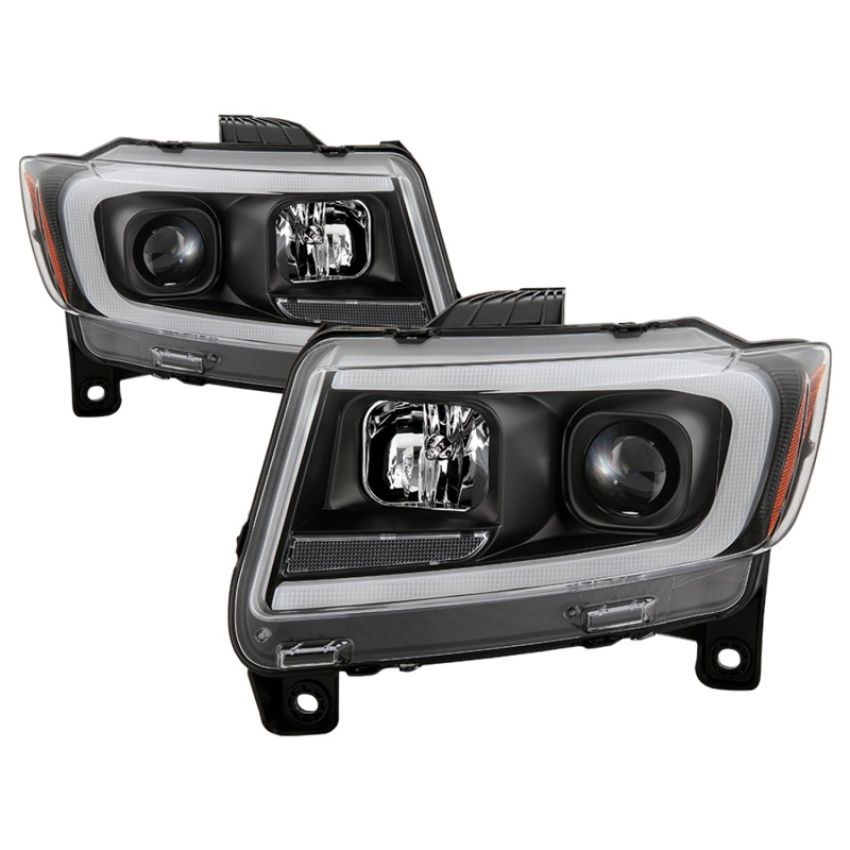 SPYDER 5085795 Light Bar Projector Headlights - Black