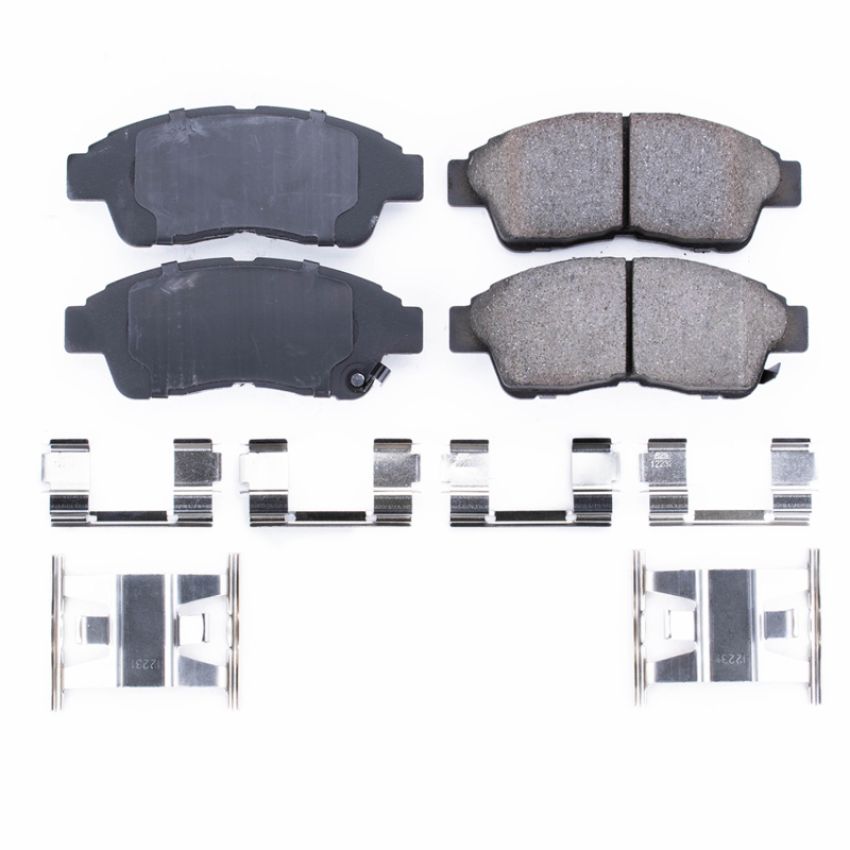 PowerStop 17-652 PowerStop - Z17 Low-Dust Ceramic Brake Pads with Hardware