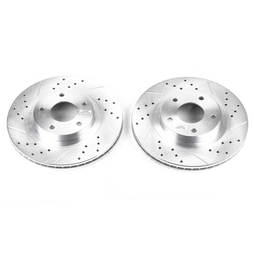 PowerStop JBR919XPR PowerStop Evolution Performance Drilled, Slotted & Plated Brake Rotor Pair
