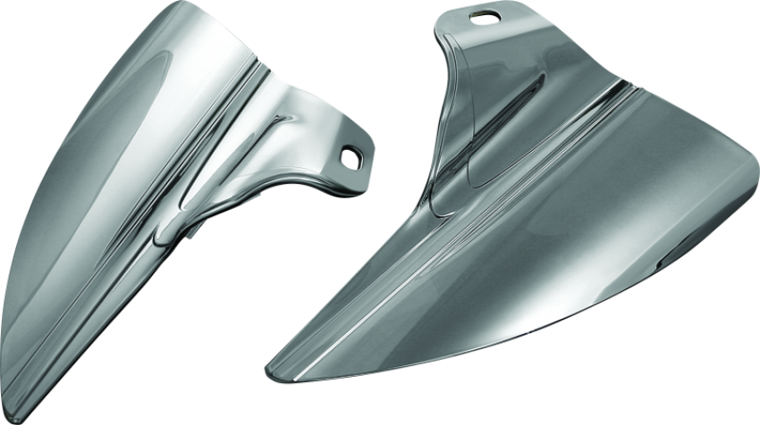Kuryakyn 1316 Saddle Shields Heat Deflectors 09-Up Touring Smoke