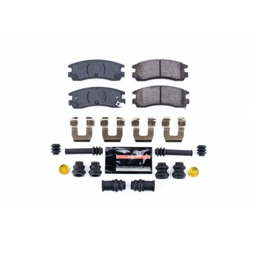 PowerStop Z23-508 PowerStop - Z23 Daily Driver Carbon-Fiber Ceramic Brake Pads with Hardware Kit