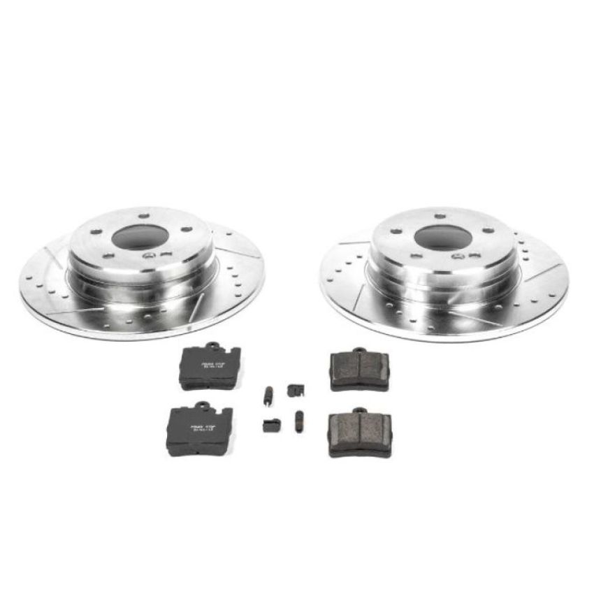 PowerStop K627 Z23 Daily Driver Carbon-Fiber Ceramic Brake Pad and Drilled & Slotted Rotor Kit