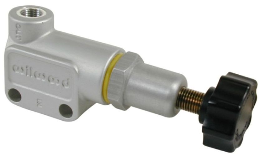 Wilwood 260-12627 Proportioning Valve - Knob Adjust M10x1 BBF Inlet & Outlet