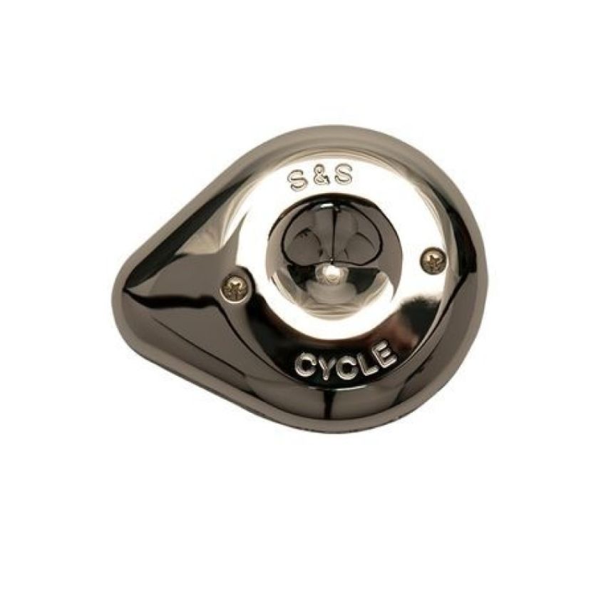 S&S Cycle 170-0367 Mini Teardrop Air Cleaner Cover For All Stealth Applications - Chrome