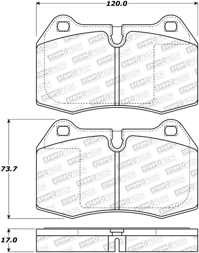 Stoptech 308.06390 Street Brake Pads