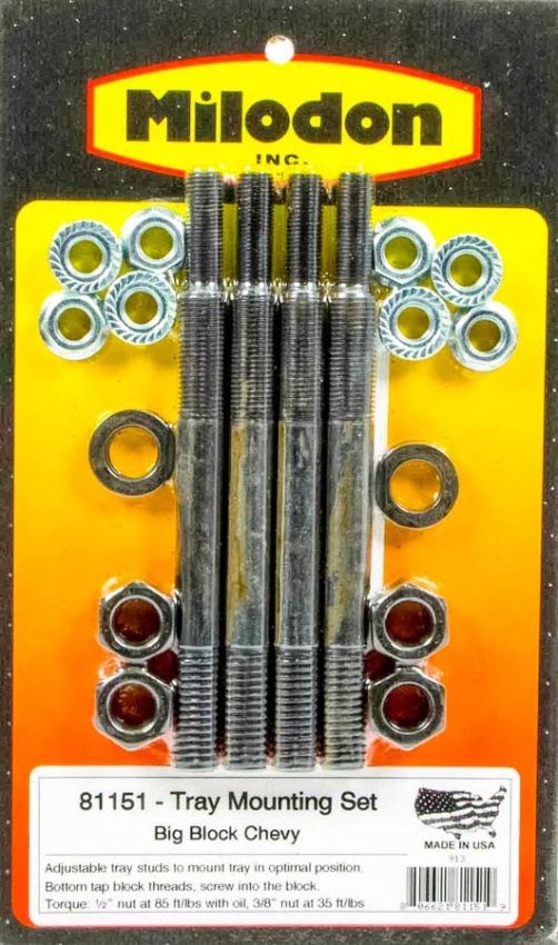 MILODON MIL81151 Bbc Tray Install Kit