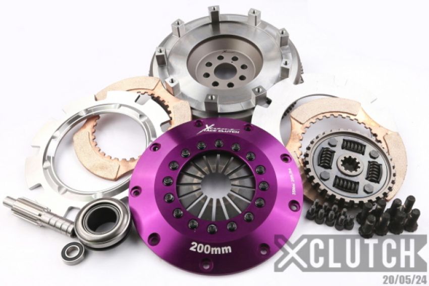 XCLUTCH XKBM20530-2B 01-03 BMW 325Ci Base 2.5L 8in Twin Sprung Ceramic Clutch Kit