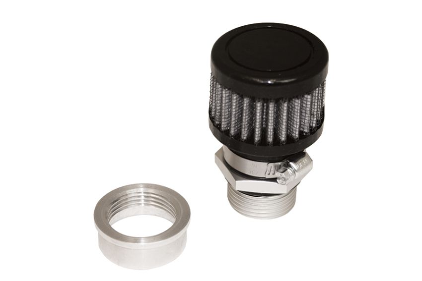 MOROSO MOR68853 Valve Cover Breather Kit U-Weld - Aluminum