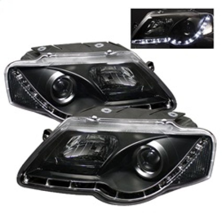 SPYDER 5012326 Projector Headlights - DRL - Black