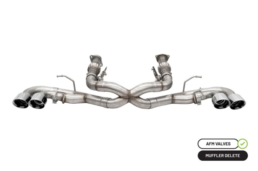 CORSA Performance 21102 Corsa 20-24 Corvette C8 3in Xtreme Cat-Back Exhaust 4.5in Pol Quad Tips - Integrates stock AFM Valve