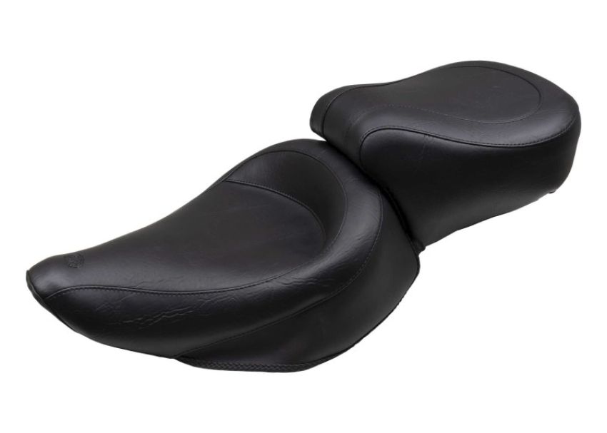 Mustang Motorcycle 75680 Mustang 91-05 Harley Dyna Wide Touring 1PC Seat - Black