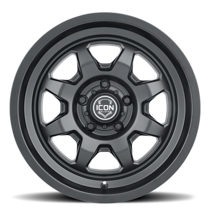 ICON 8117856547SB Nuevo 17 X 8.5 5 X 4.5 0mm Offset 4.75in BS Satin Black