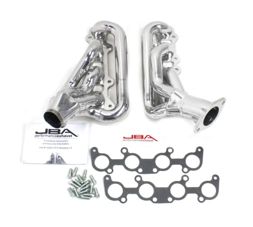 JBA 1689SJS 15-20 Ford Mustang 5.0L 1-3/4in Stainless Steel Silver Ceramic Shorty Header
