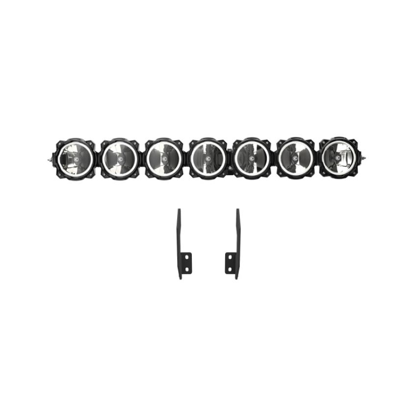 KC HiLiTES 91344 11-16 Ford Super Duty Gravity LED Pro6 7-Light Bar Kit - Front Bumper