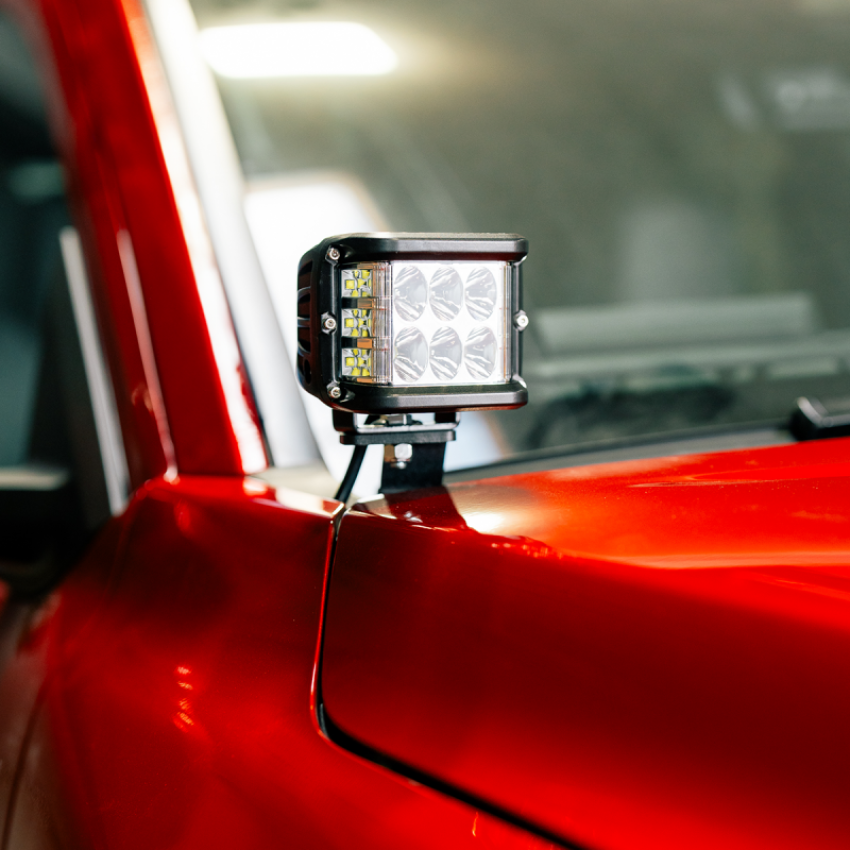 Cali Raised LED CR4043 Cali Raised 2024+ Toyota Tacoma Ditch Light Bracket Kit - 2 3X2 18W Led Pods / No Switch