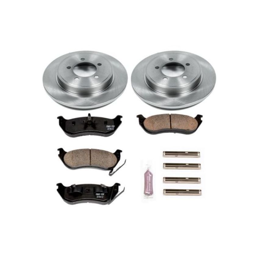 PowerStop KOE1929 OE Stock Replacement Low-Dust Ceramic Brake Pad and Rotor Kit