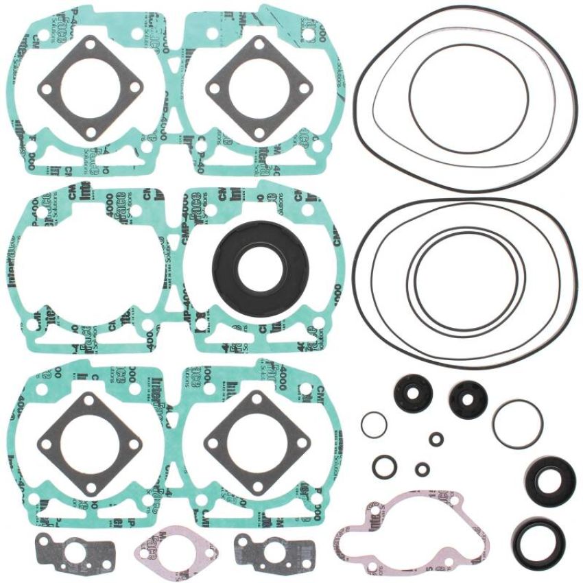 Vertex Pistons 711293 Vertex Gaskets 95-96 Ski-Doo Formula SS Complete Gasket Kit w/ Oil Seals