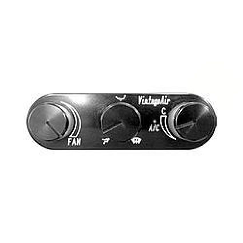 VINTAGE AIR VIN491223-RUA Gen IV Control Panel Horizontal Black