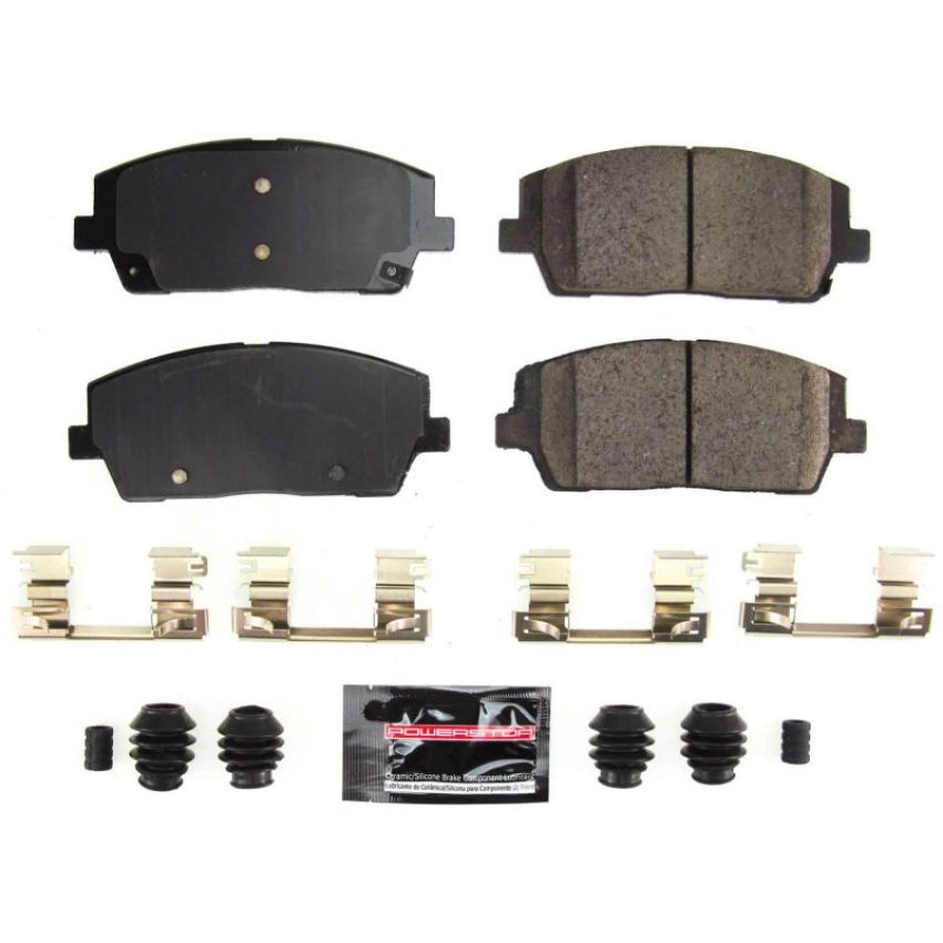 PowerStop Z23-2215 PowerStop - Z23 Daily Driver Carbon-Fiber Ceramic Brake Pads with Hardware Kit